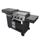 Razor 25 in. 3-Burner Portable Propane Gas Griddle and Outdoor Kitchen with Lid in Black
