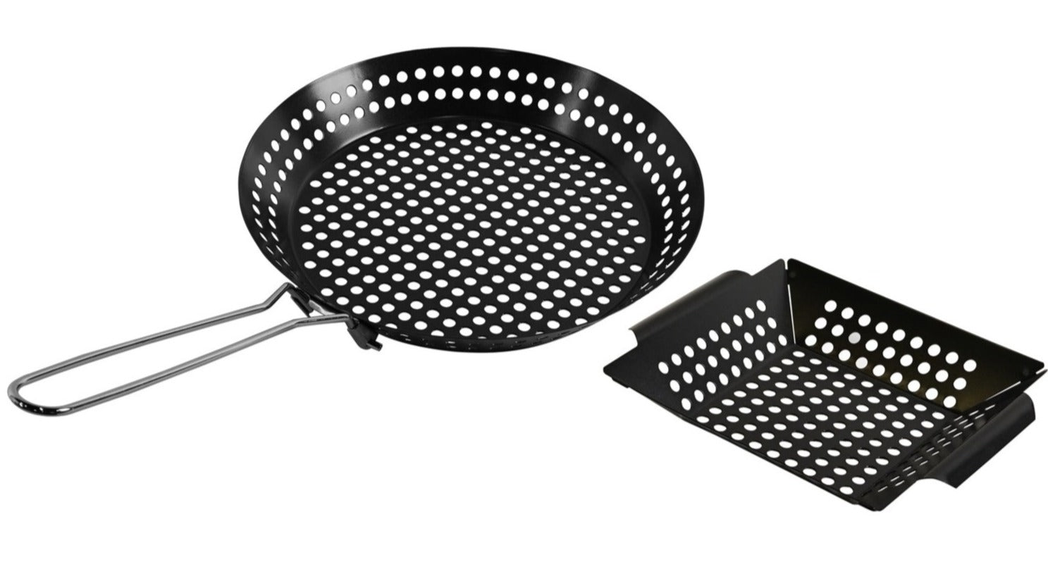 Mr. Bar-B-Q Grilling Topper Set - Non-Stick Surface With Foldable Handle