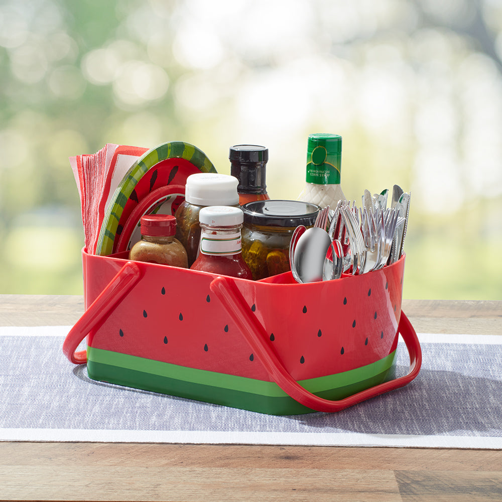 Maypes Utensil Caddy – 2-Piece Portable Cutlery, Napkin & Plate Holder For Picnics, BBQs, Parties (Silverware Organizer) - View #13