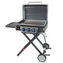 Razor 3 Burner Foldable Razor Griddle with Side Shelf Lid