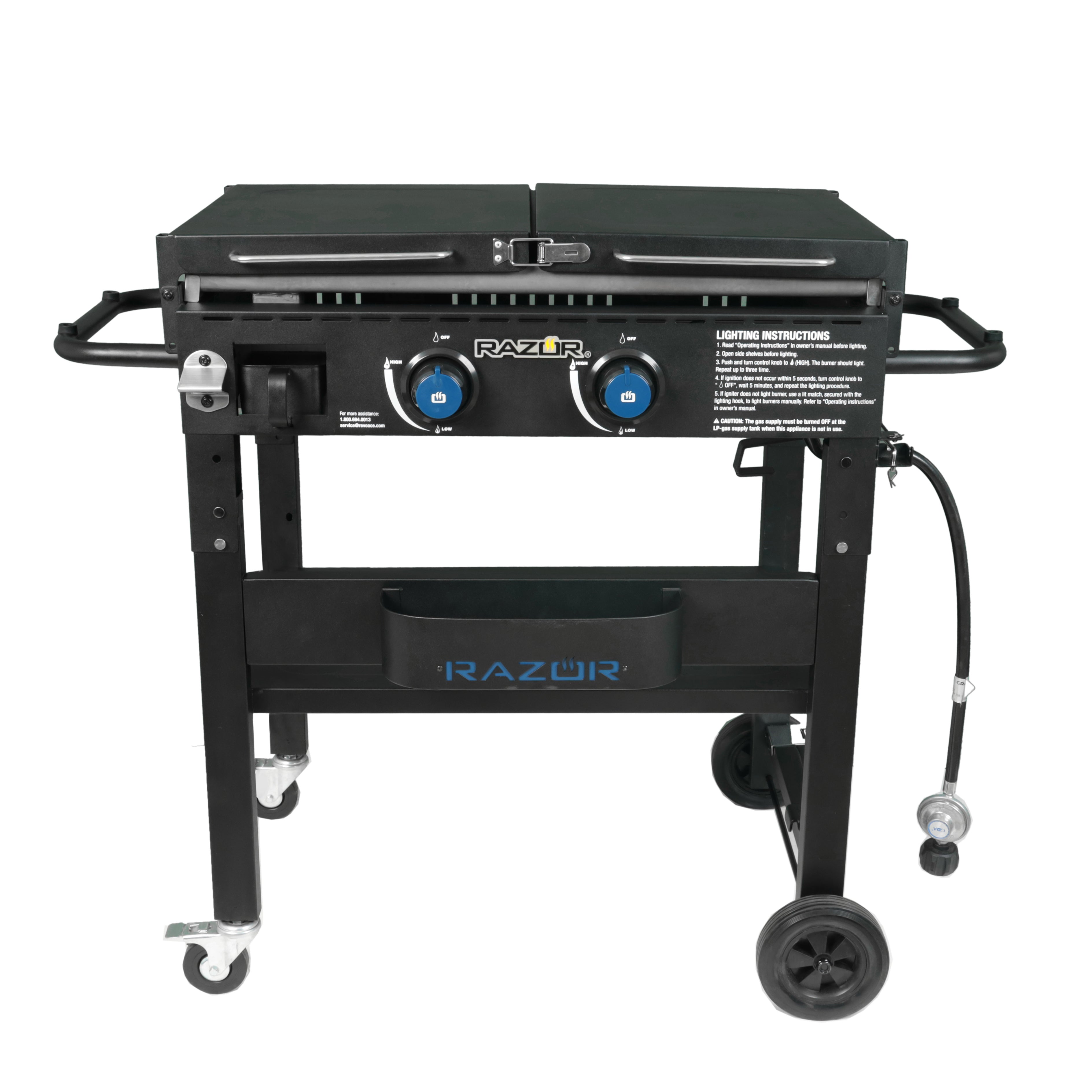 Two Burner High-Sided Griddle