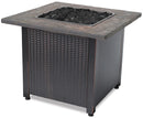 30-Inch Square Propane Gas Fire Pit Table with Mosaic Resin Tile Mantel | Endless Summer
