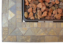 Endless Summer 30 in. LP Gas Outdoor Fire Pit with Slate Tile Mantel