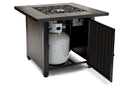 30-Inch Square Propane Gas Fire Pit Table with Fire Glass Rocks | Endless Summer