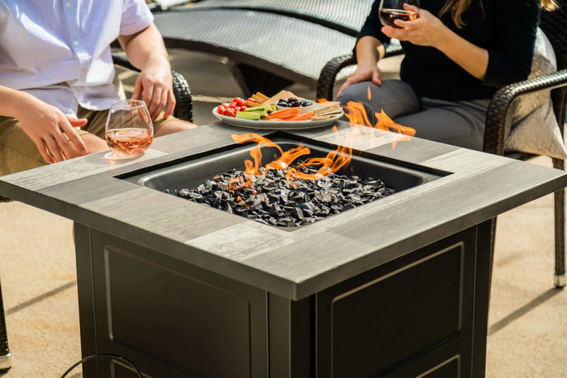 Grayson, Propane Gas Fire Pit 30 in., Square - Endless Summer