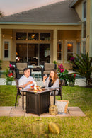 28-Inch Square Propane Gas Fire Pit Table "The Vanderbilt" | Endless Summer