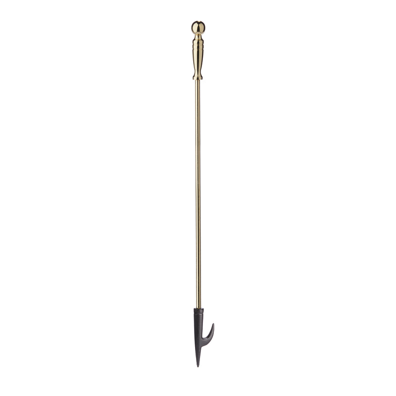 UniFlame 5-Piece Polished Brass Finish Fireset with Ball Handles
