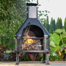 Wood-Burning Outdoor Firehouse with Chimney | Endless Summer