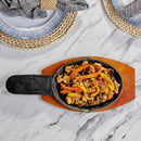 Cast Iron Fajita Platter Set | Mr. Bar-B-Q