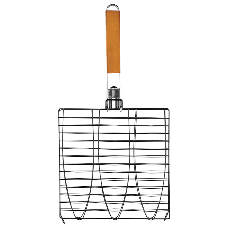 Copy of Mr. Bar-B-Q Non-Stick Triple Fish Basket with Folding Handle