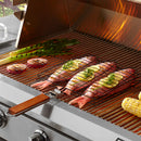 Non-Stick Triple Fish Basket with Folding Handle | Mr. Bar-B-Q