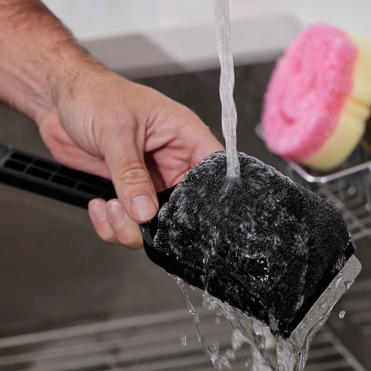 Scrub Daddy Steam Clean BBQ Brush from Mr. Bar B Q