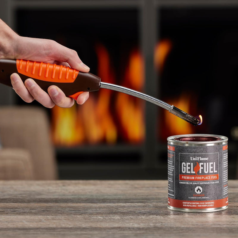 UniFlame Gel Fuel, Premium Fireplace Fuel 13oz. Cans (12 Pack)