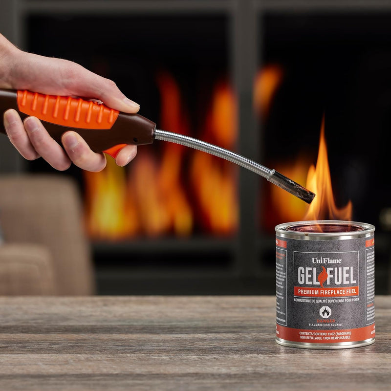 UniFlame Gel Fuel, Premium Fireplace Fuel 13oz. Cans (24 Pack)