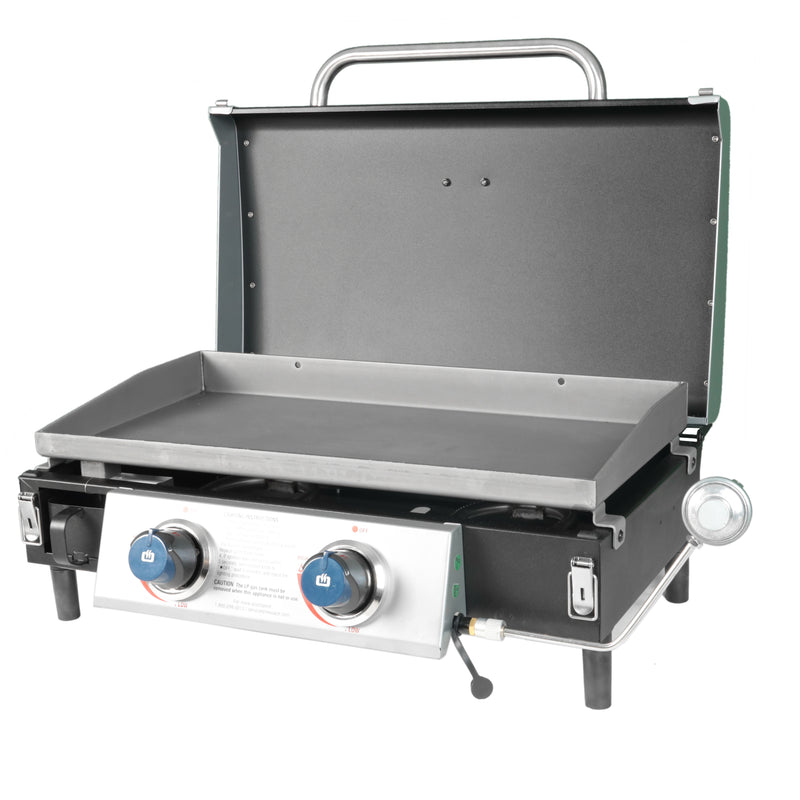 Razor 2-Burner Portable Propane Gas Griddle with Lid