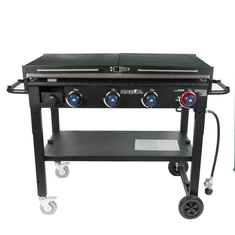 Razor 4-Burner Griddle with Folding Shelves