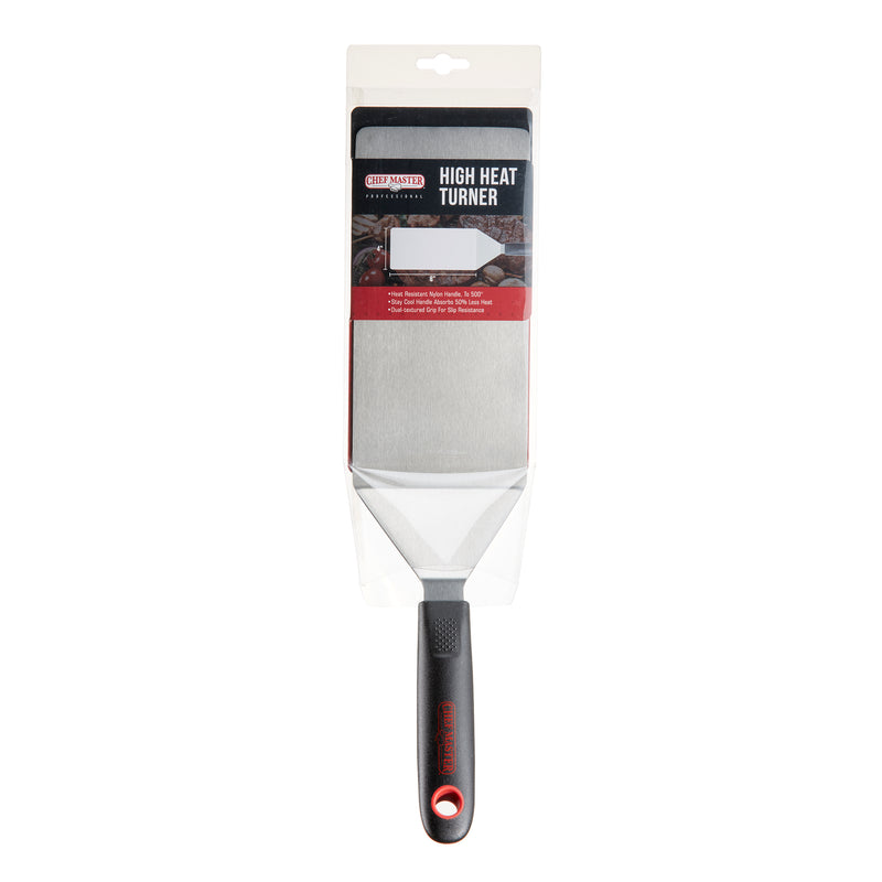 Chef Master High Heat Turner Spatula, 8" x 4" Blade