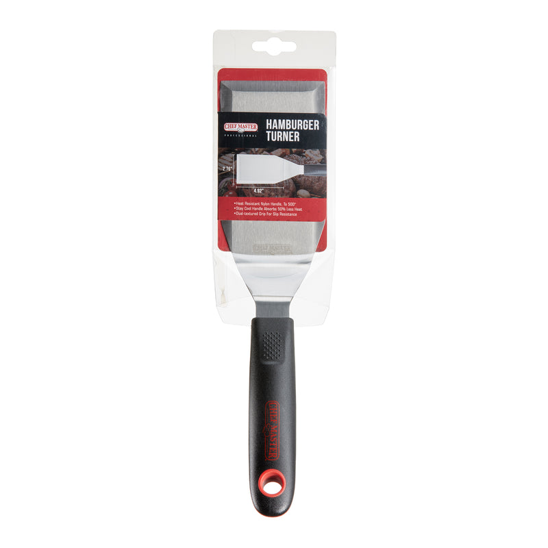 Chef Master High Heat Hamburger Turner Spatula, 4.92" x 2.76" Blade