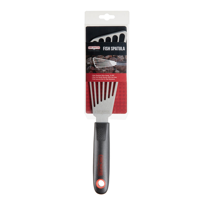 Chef Master High Heat Fish Spatula Spatula, 6.77" x 3.03" Blade