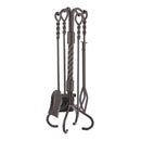 5-Piece Olde World Iron Ring/Twist Fireplace Tools Set | UniFlame