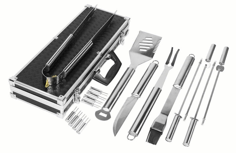 Mr.Bar-B-Q 18 Piece Tool Set with Aluminum Case