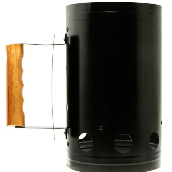 Feldmann 9000 Rapidfire Chimney Starter – Accendicamino A Carbone Per Barbecue, Design Creativo, Colore Nero