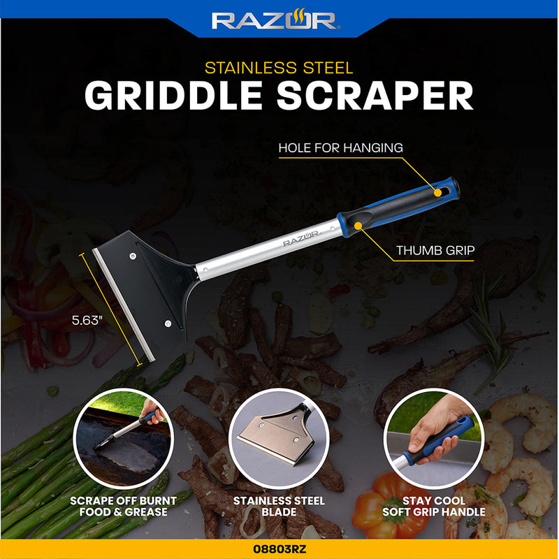 Razor Long Handle Griddle Scraper