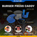 Burger Press and Caddy - Prep, Story, & Carry | Razor