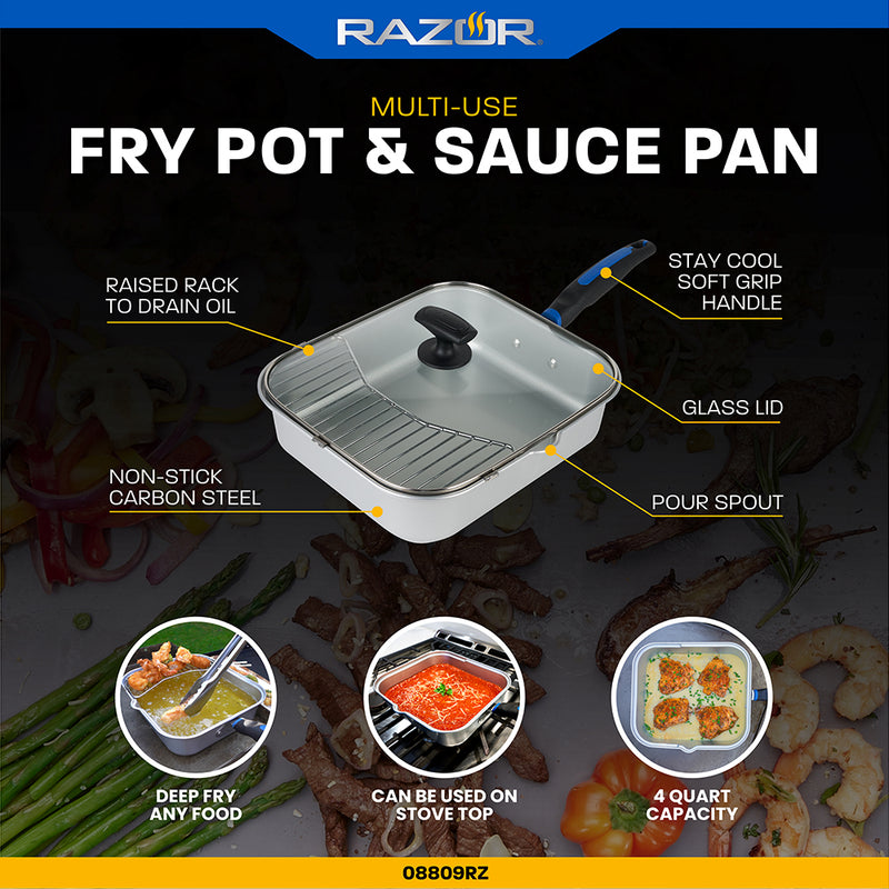 Razor Multi-Use 2 in 1 Fry & Sauce Pot