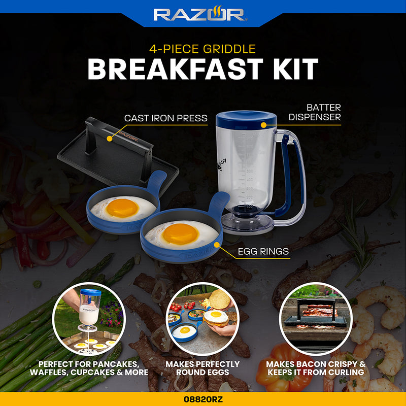 Razor 4 - Piece Breakfast Kit