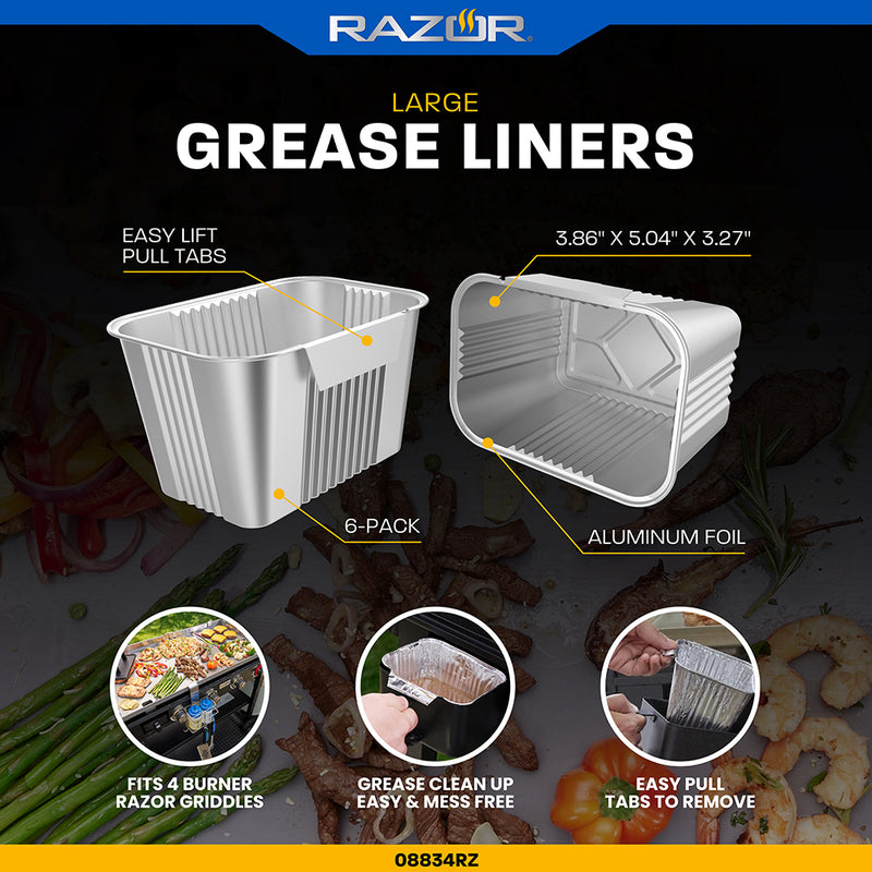 Razor Grease Cup Liners 6 Pack (Large)