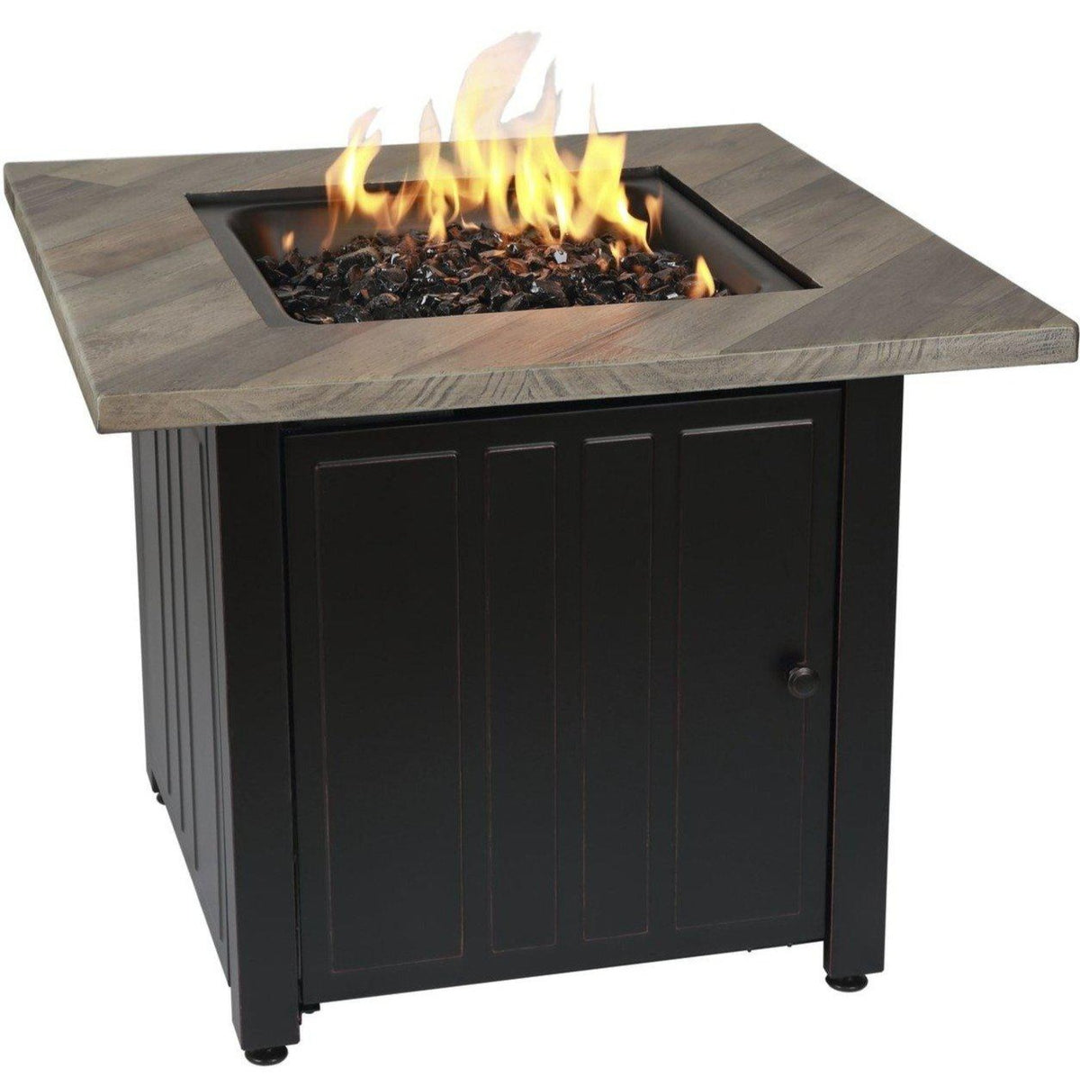 30-Inch Square Propane Gas Fire Pit Table 