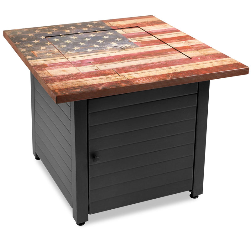Endless Summer 30 in. "The Liberty" LP Gas Outdoor Fire Pit With American Flag Mantel
