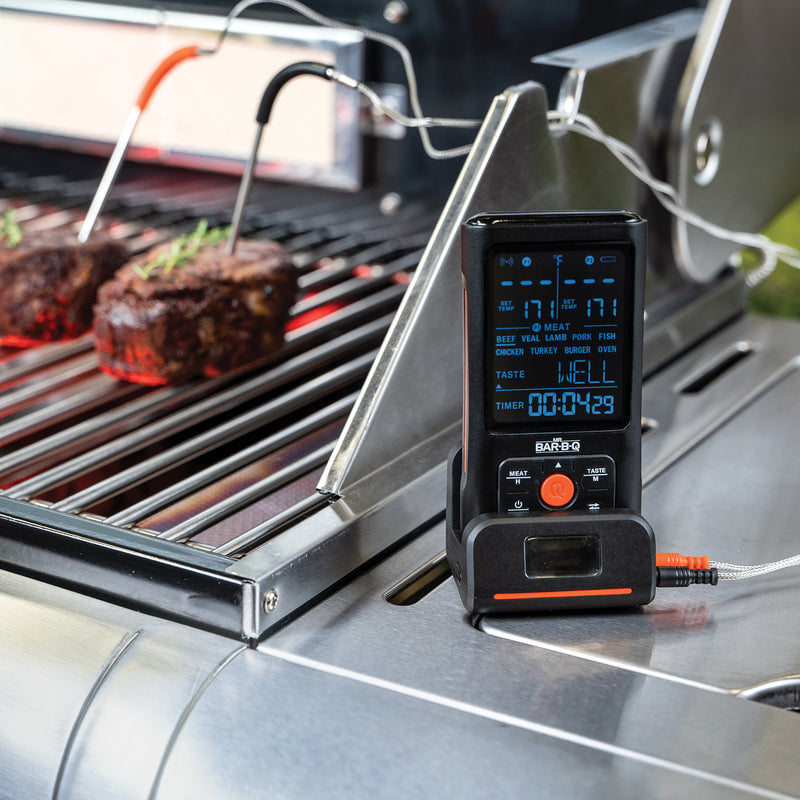 Wireless Remote Digital Turkey Thermometer with Dual Probes for