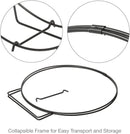 Black 36-Inch Log Hoop with 1/2" Solid Stock | UniFlame