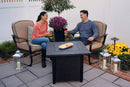 30-Inch Square Propane Gas Fire Pit Table with Lava Rock Top | Endless Summer