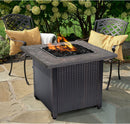 30-Inch Square Propane Gas Fire Pit Table with Mosaic Resin Tile Mantel | Endless Summer