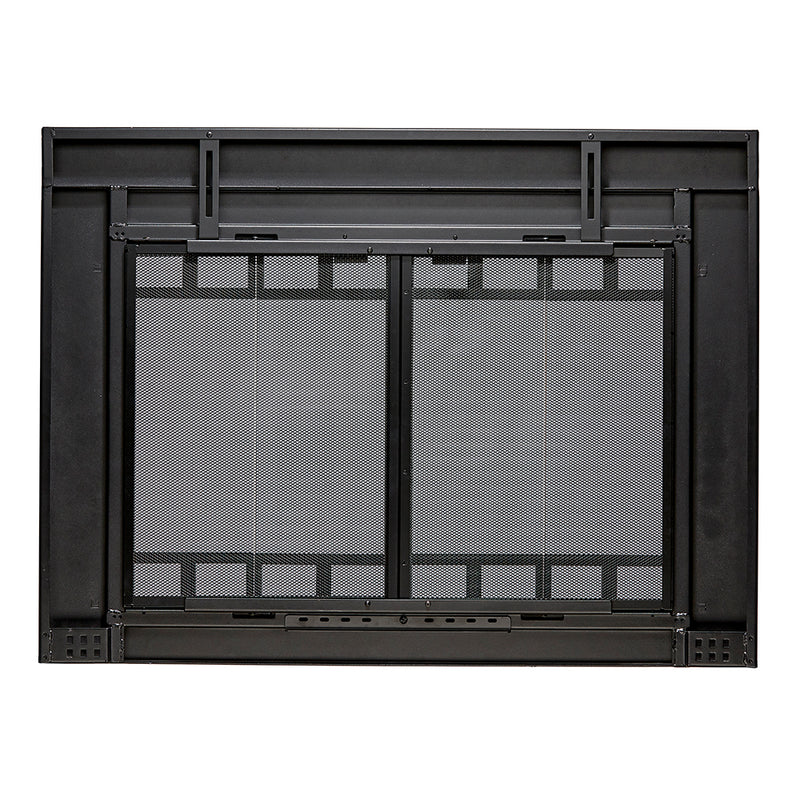 UniFlame "Connor" Bi-fold style Fireplace Doors with Smoke Tempered Glass