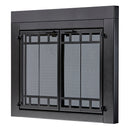 UniFlame "Connor" Bi-fold style Fireplace Doors with Smoke Tempered Glass