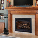 Uniflame 5 Piece Black Wrought Iron Fireset with Ball Handles