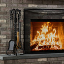 5-Piece Olde World Iron Ring/Twist Fireplace Tools Set | UniFlame