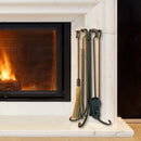 5-Piece Olde World Iron Fireplace Tools Set with Crook Handles | UniFlame