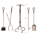 5-Piece Antique Copper Toolset with Ring Swirl Handles | UniFlame