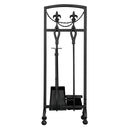 Uniflame 5 Piece Olde World Iron Fleur-de-Lis Fireset