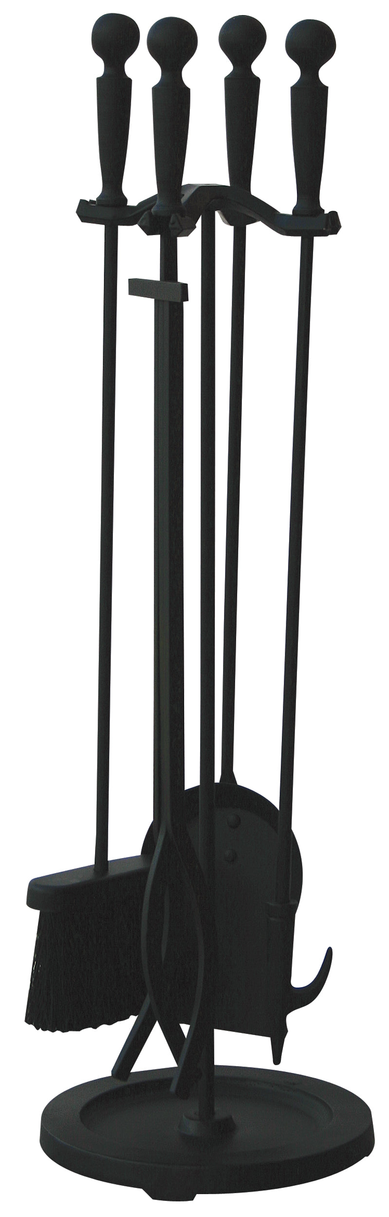 UniFlame 5 Piece Black Finish Fireset with Ball Handles