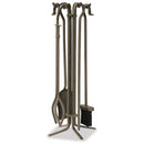Uniflame 5 Piece Bronze Finish Fireset with Crook Handles