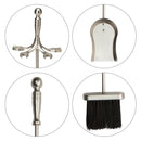 5-Piece Satin Pewter Finish Fireplace Tools Set with Ball Handles | UniFlame