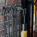 5-Piece Olde World Iron Mini Fireplace Tools Set with Crook Handles | UniFlame