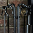 5-Piece Olde World Iron Mini Fireplace Tools Set with Crook Handles | UniFlame