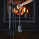 5-Piece Olde World Iron Fireplace Tools Set with Horseshoe Handles | UniFlame